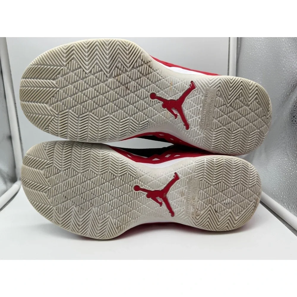 Jordan Jumpman Diamond Mid Black University Red Mens Basketball Shoes CI1204-006